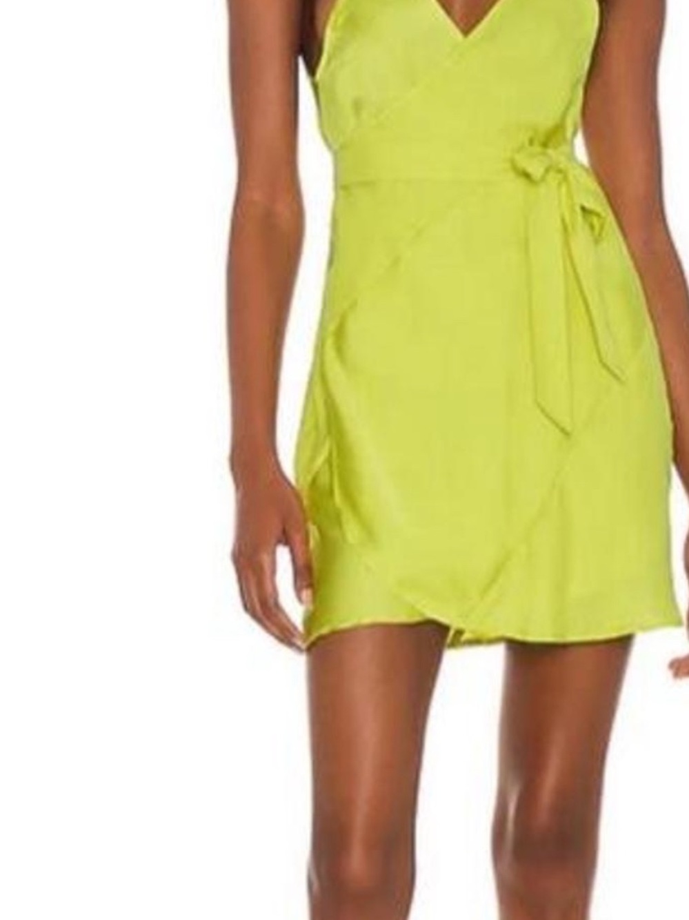 Women’s Lime Wrap Mini Dress - Free People